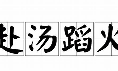 赴汤蹈火的意思10字-赴汤蹈火的意思