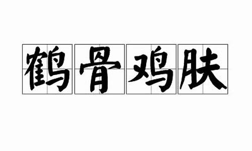 鹤骨鸡肤-鹤骨鸡肤打一数字