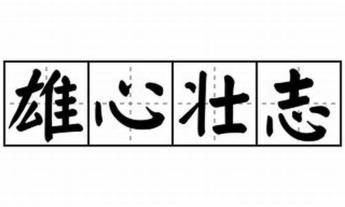 雄心壮志造句四年级-雄心壮志造句