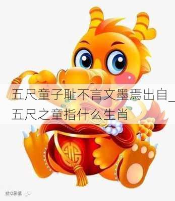 五尺童子耻不言文墨焉出自_五尺之童指什么生肖