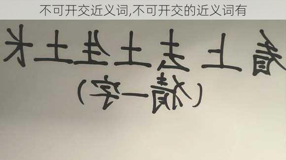 不可开交近义词,不可开交的近义词有