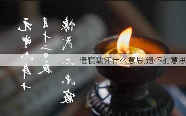 遗寝载怀什么意思,遗怀的意思