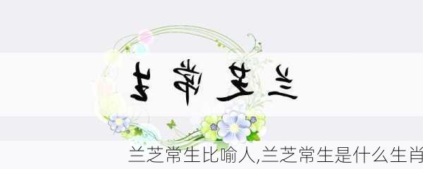 兰芝常生比喻人,兰芝常生是什么生肖