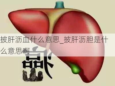 披肝沥血什么意思_披肝沥胆是什么意思啊